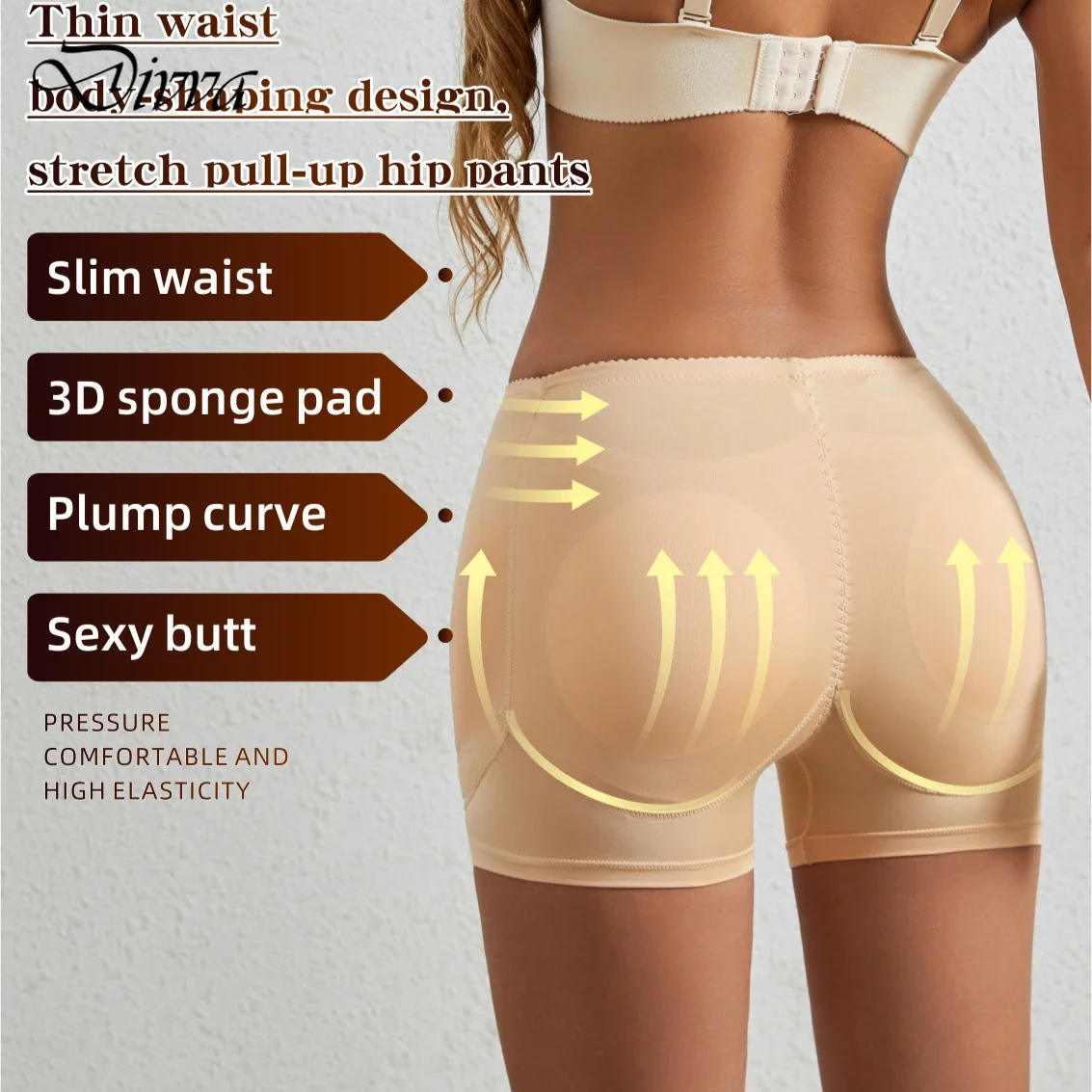 Hip Shapewear Panties Women Butt Lifter Shaper Panties Sexy Body Shaper Push Up Panties Hip Enahncer Shapewear with Pads