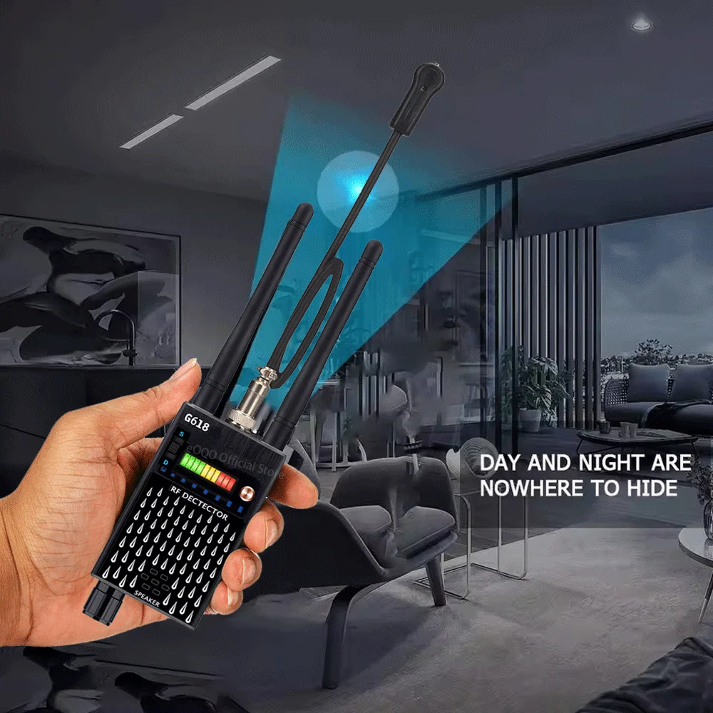 G618W Anti Spy Hidden Camera Wireless RF Signal Detector Bug GSM Listening GPS Tracker Locator Eavesdropping Device Scanner G318 view 4