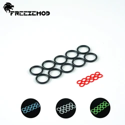 FREEZEMOD silikonowy pierścień O-Ring G1/4 z uszczelką szczelna gumowym pierścieniem do sztywna rurka ręcznego do systemu chłodnica wodna MFQ