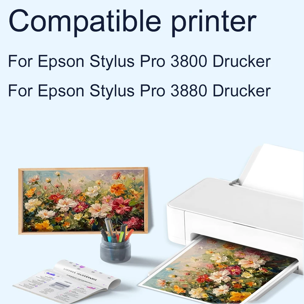 T5801 9color 80ml T5801-T5809 Refill Ink Cartridge with Chip For Epson Stylus Pro 3800 3800C 3880 Refillable Ink Cartridge view 2