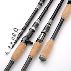 1.8M 2.1M 2.4M 2.7M 3.0M Carbon Rod Telescopic Lure Fishing Rod Casting Spinning Rod Travel Rod Ultralight Fishing Rod