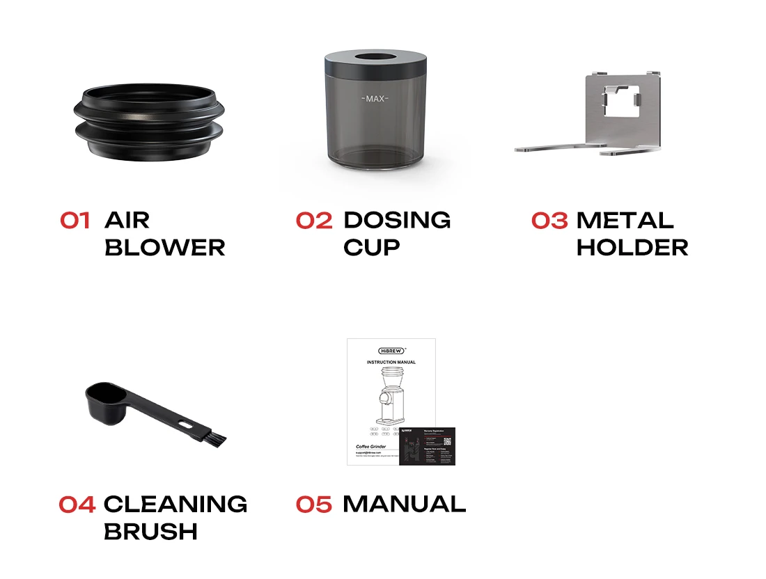 HiBREW G3 Plus 48mm Konische Mahlscheiben Elektrische Kaffeemühle Kompakte Tragbare Kaffeebohnenmühle für Espresso und Türkischen Kaffee – Detail 19