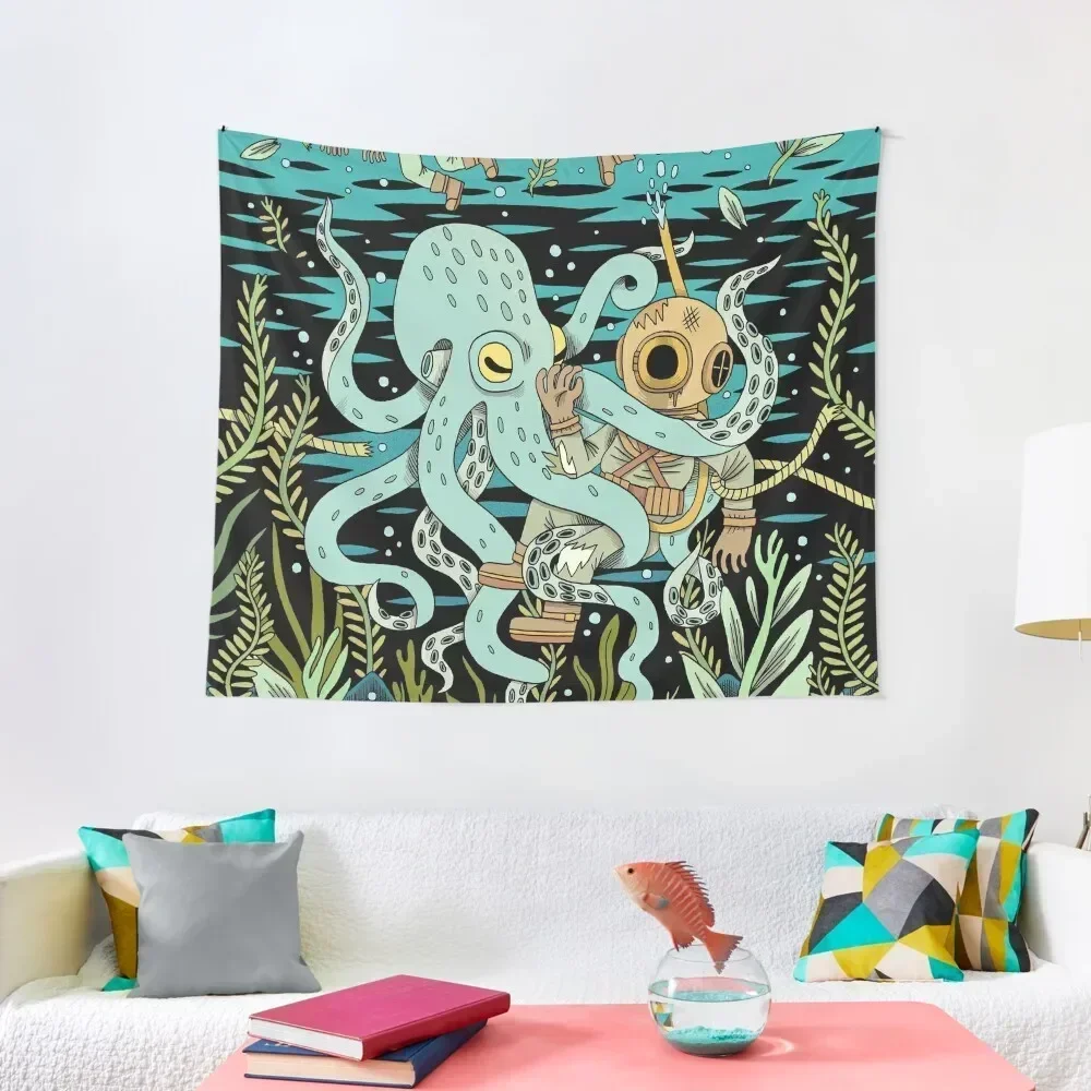 Diver Tapestry Wall Hanging Aesthetic Decoration Decorations For Room Carpet On The Wall Tapestry