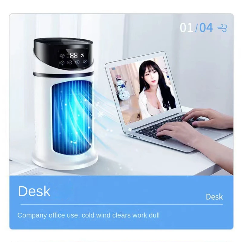 Portable Air Conditioner Home Mini Air Cooler Portable Air Conditioner For Office 6 Gears Wind