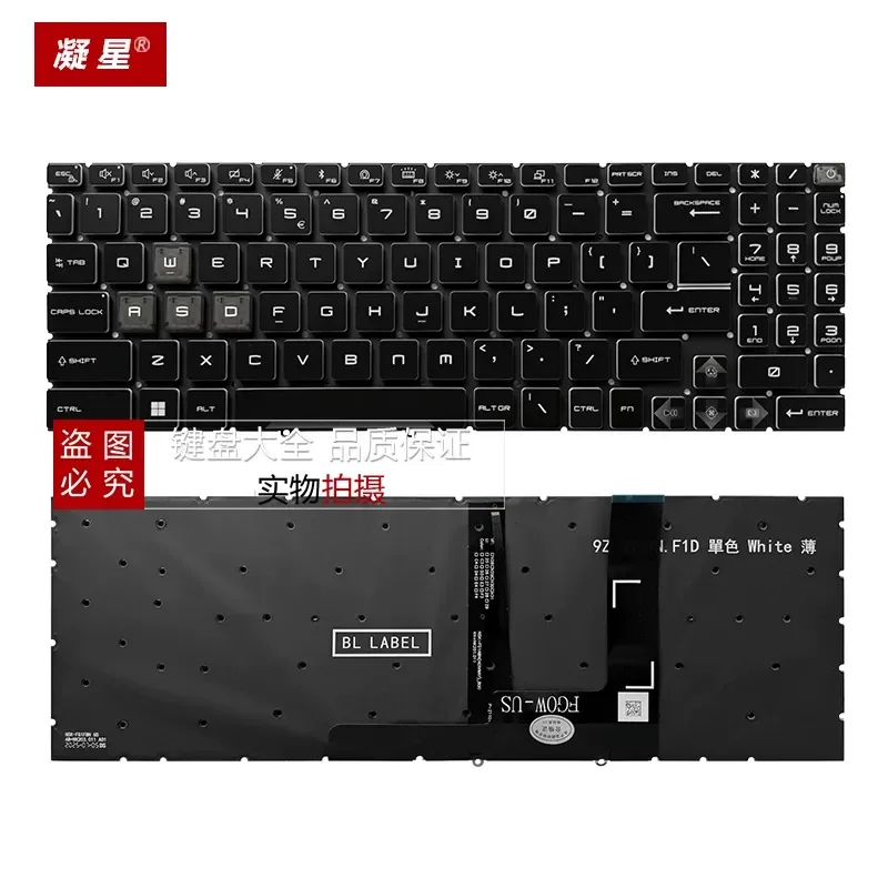 Keyboard for MSI Crosshair 15 B12UEZ Cyborg A12VE A13V Pulse B13V Laptop Replacement US Layout Black