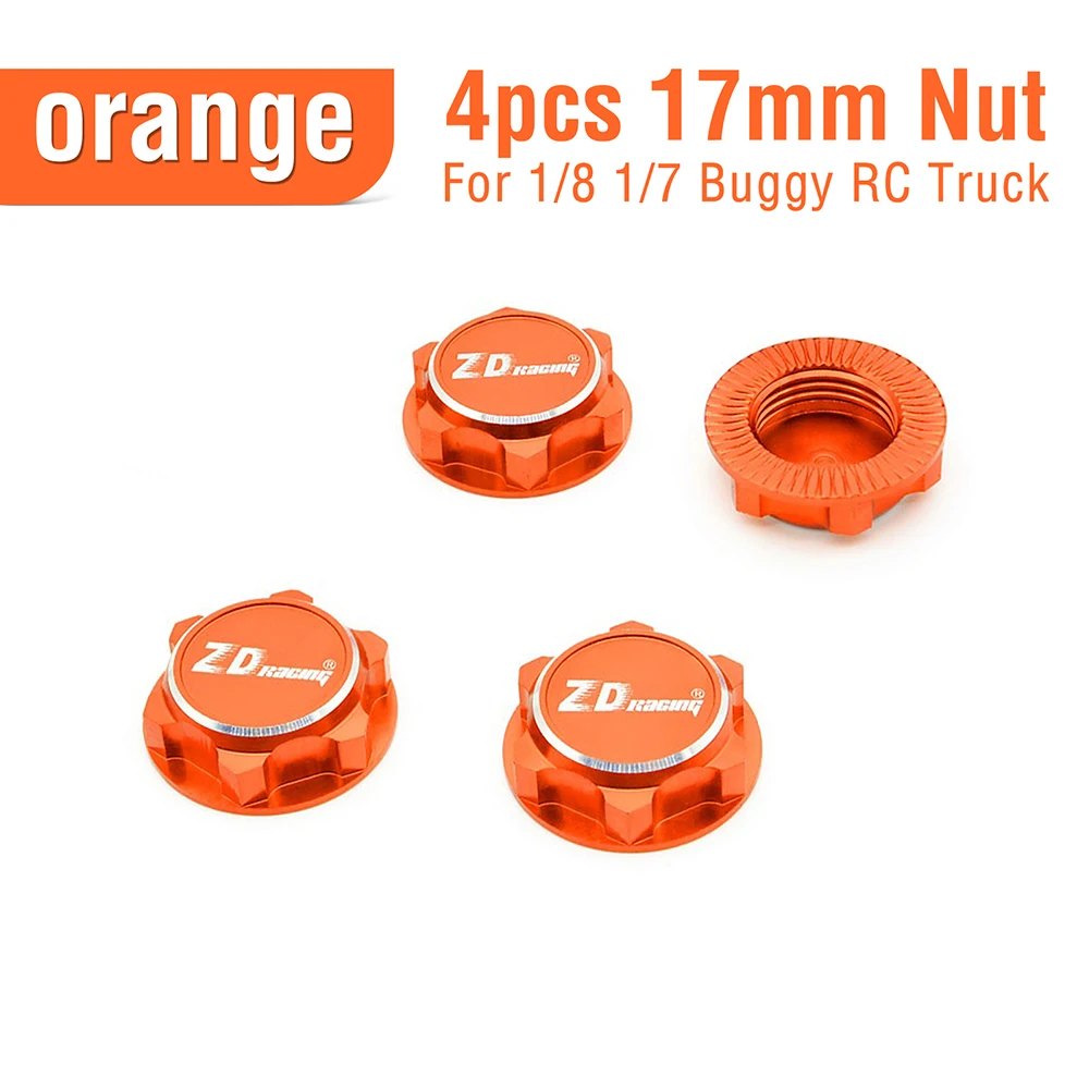 ZD Racing Aluminum 17mm Hex Wheel Nuts Dustproof for 1/8 1/7 HPI HOBAO ARRMA HSP RC Car