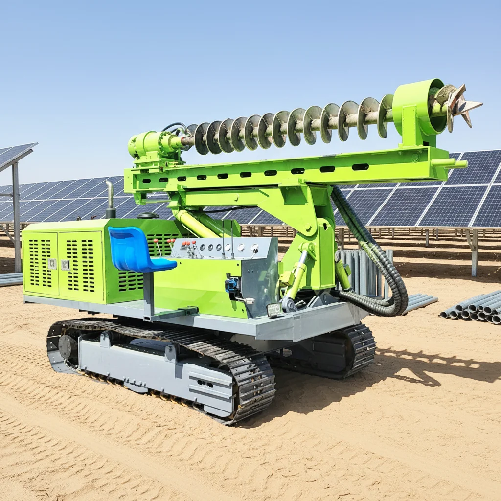 Screw Pile Driver Hydraulic Post Hole Auger for Farm Fence Vineyard Customized Auger Diameter Depth for Wood Steel Post Driving