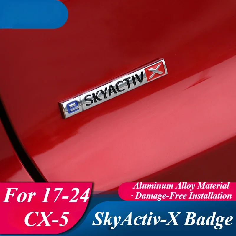 Suitable for Mazda CX-5 2017-2024 Body Badges Body Side Trim X Logo Motification Decoration Trims Exterior Accessories