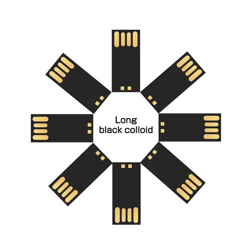 Imagen 2 del producto Unidad Flash USB 2,0 Super Mini de alta velocidad, 128M, 4GB, 8GB, 16GB, 32GB, 128GB, memoria negra resistente al agua, Pendrive creativo ultrafino