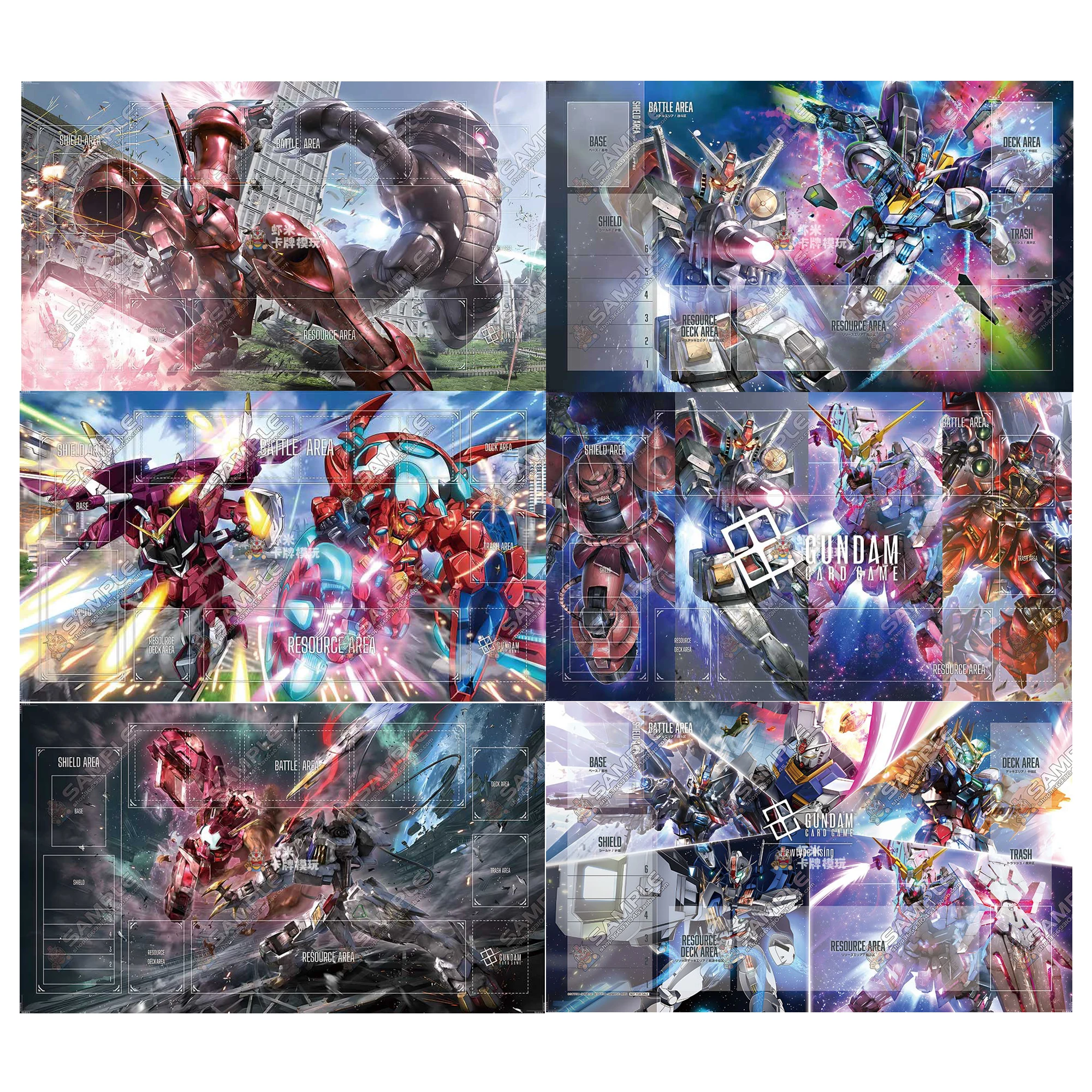 

600X350X2Mm Diy Gundamed Gcg Card Battle Mat Gcg Single Player Board Game Card Duel Plate Battle Mat Anime Cards Gift Toys