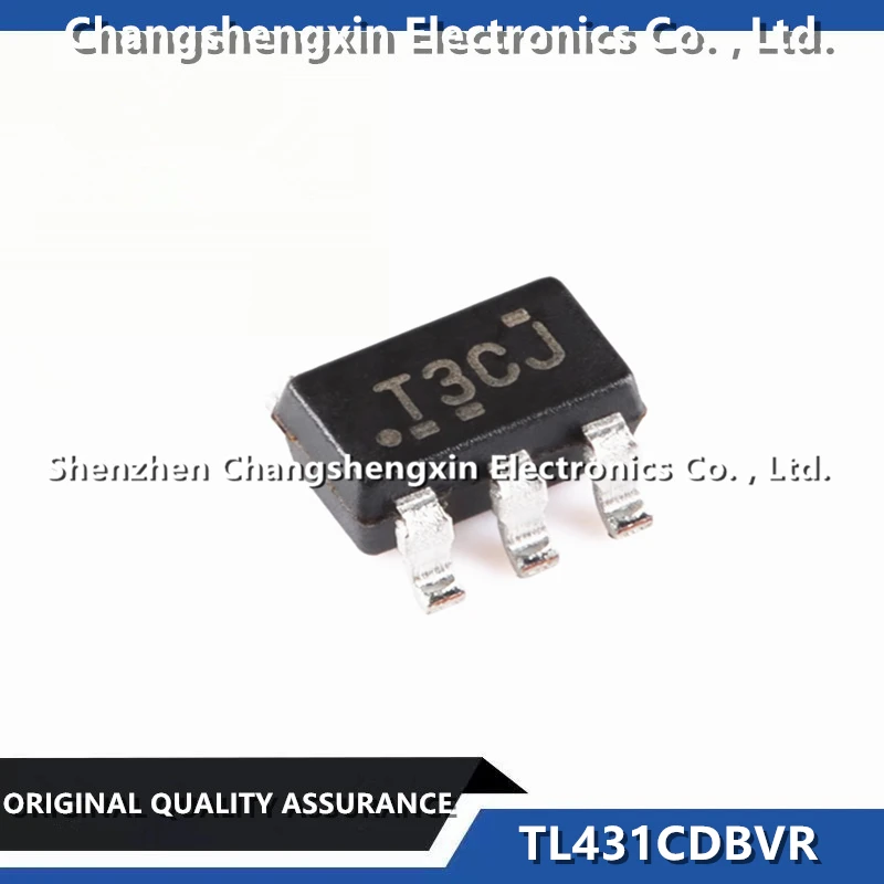 100 Pieces TL431CDBVR New Original SOT-23-5 Adjustable Precision Parallel Voltage Regulator Voltage Reference Chip 36 V ±2.2%