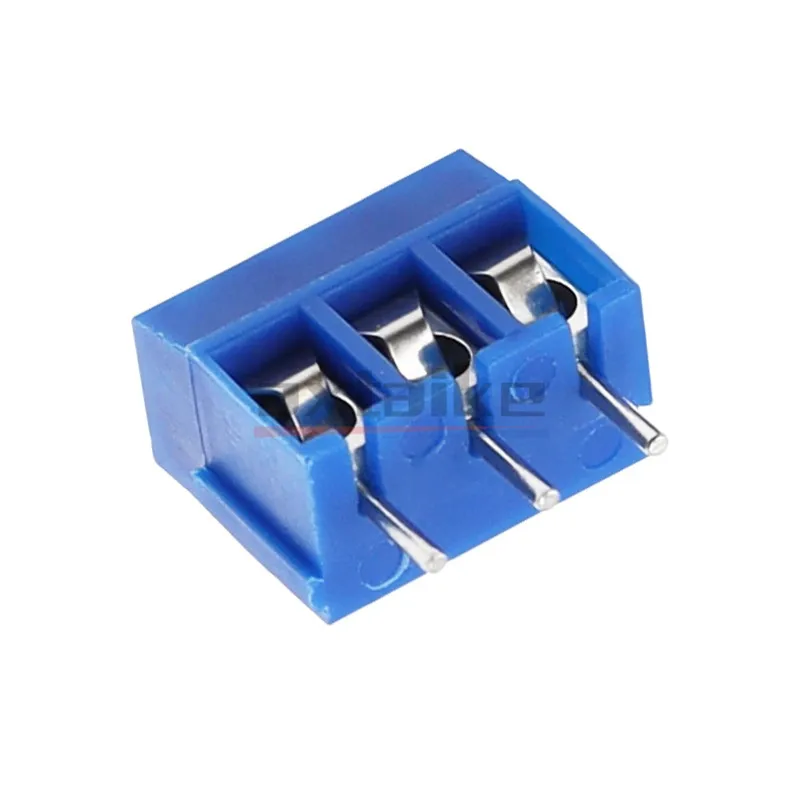 20PCS MG/KF301 2Pin 3Pin 5,0mm 15A 300V KF301 Fuß abstand 5mm Terminal blau Stecker Spliceable Anschluss Terminal