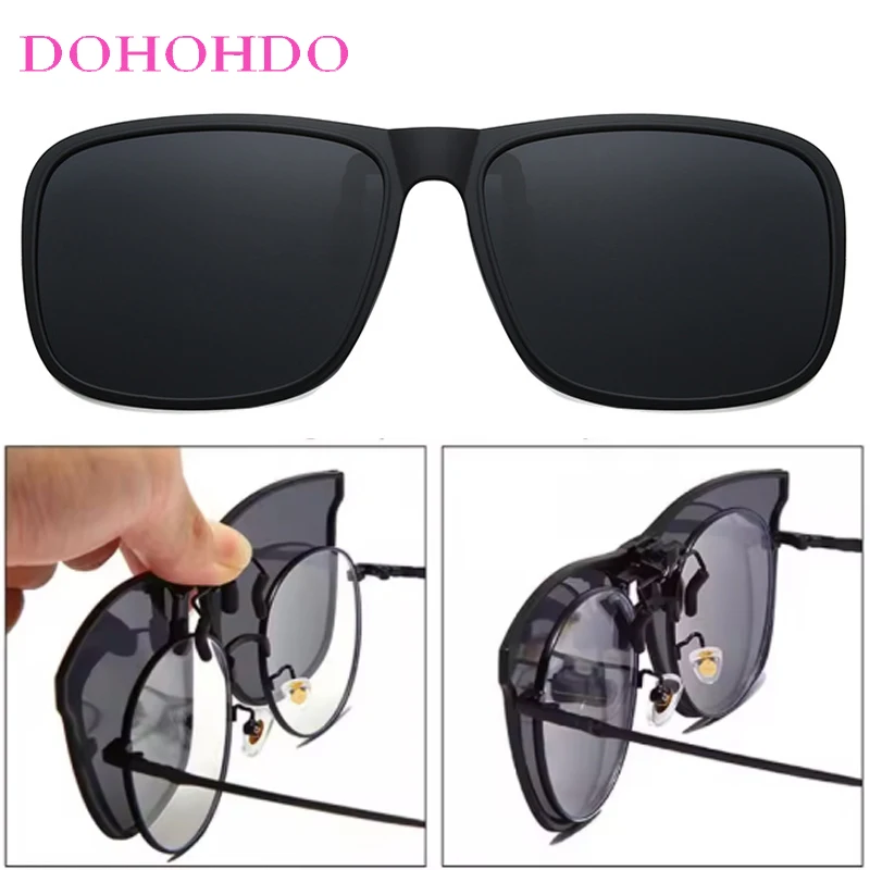 

Polarized Night Vision Lenses Clip-on Flip-up Lens Anti-Glare Driving Shades Women Man Sports Goggles UV400 Eyewear Accessories
