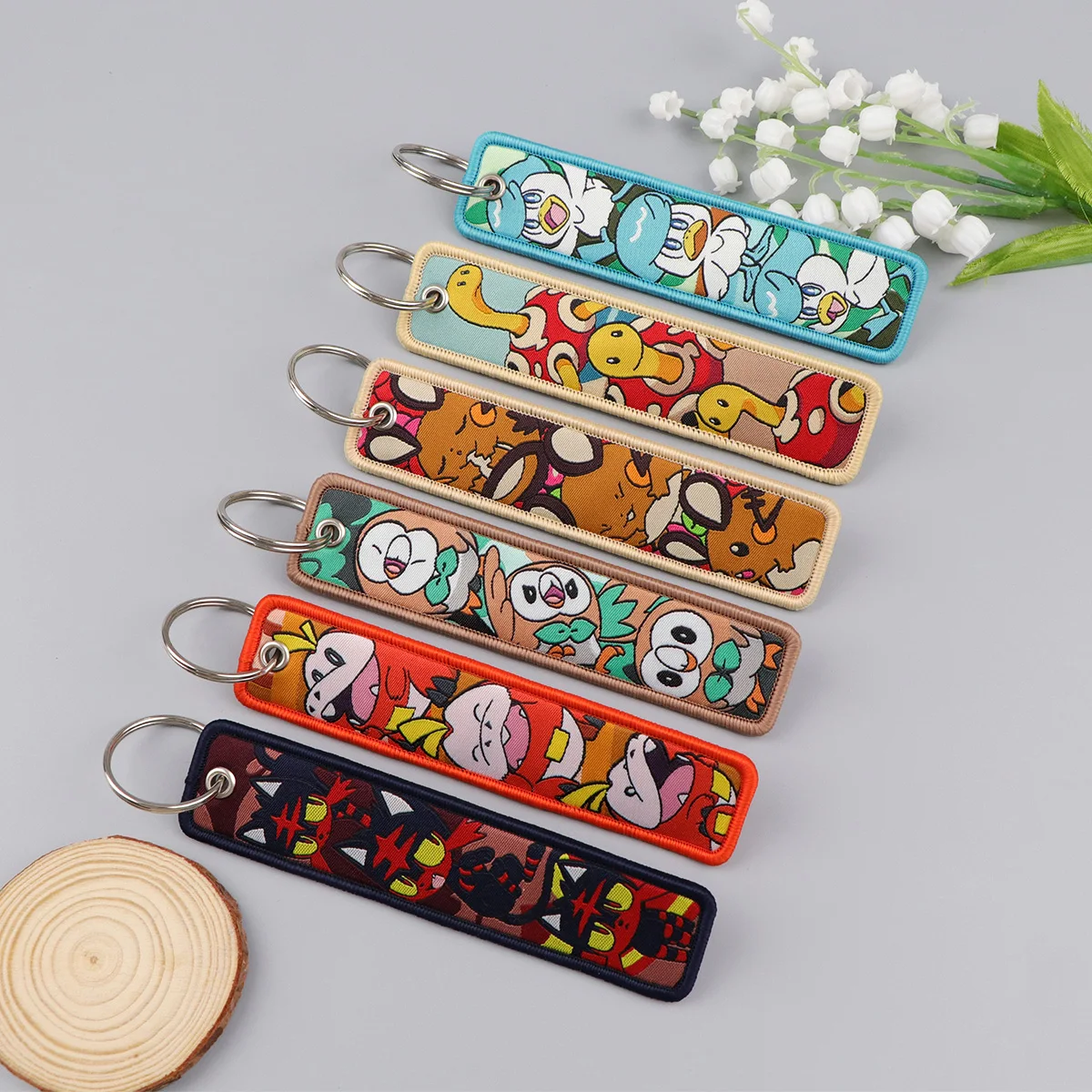Cute Anime Animals Keychain for Car Motorcycles Cool Monster Keys Holder Keyring Women Men Fashion Jewelry Accessories Gift 1PCS