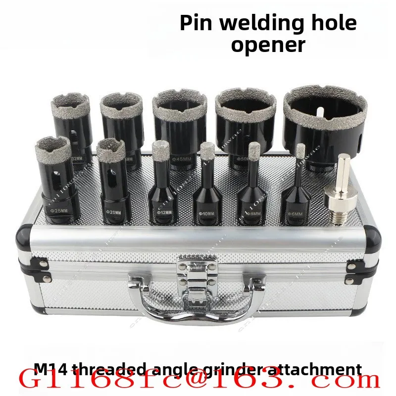 M14 Thread Brazing Hole Opener, Diamond Ceramic Tile, Marble Rock Board, Ceramic Drill, Dry Drilling, All Glass Parts
