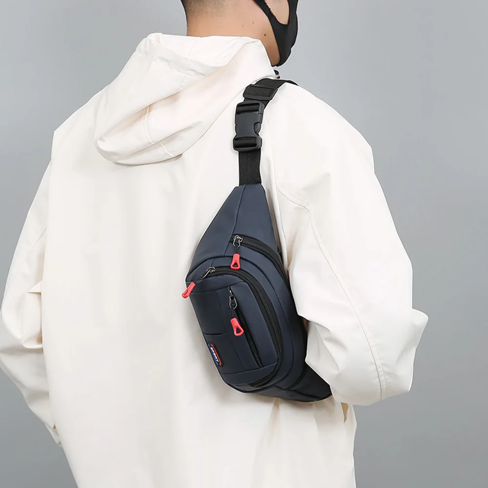 Men Women Fanny Pack with 4-Zipper Pockets Belt Bag with Adjustable Strap Fashion Waist Pack for Travel Hiking Running