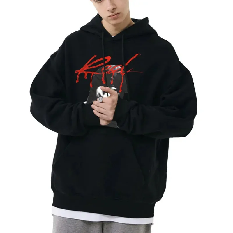 Rapper Playboi Cards Male Casual Oversized Sweatshirt Whole Struggle Red Graphic Hoodie Men Women Hip Hop Vintage Hoodies Pullov