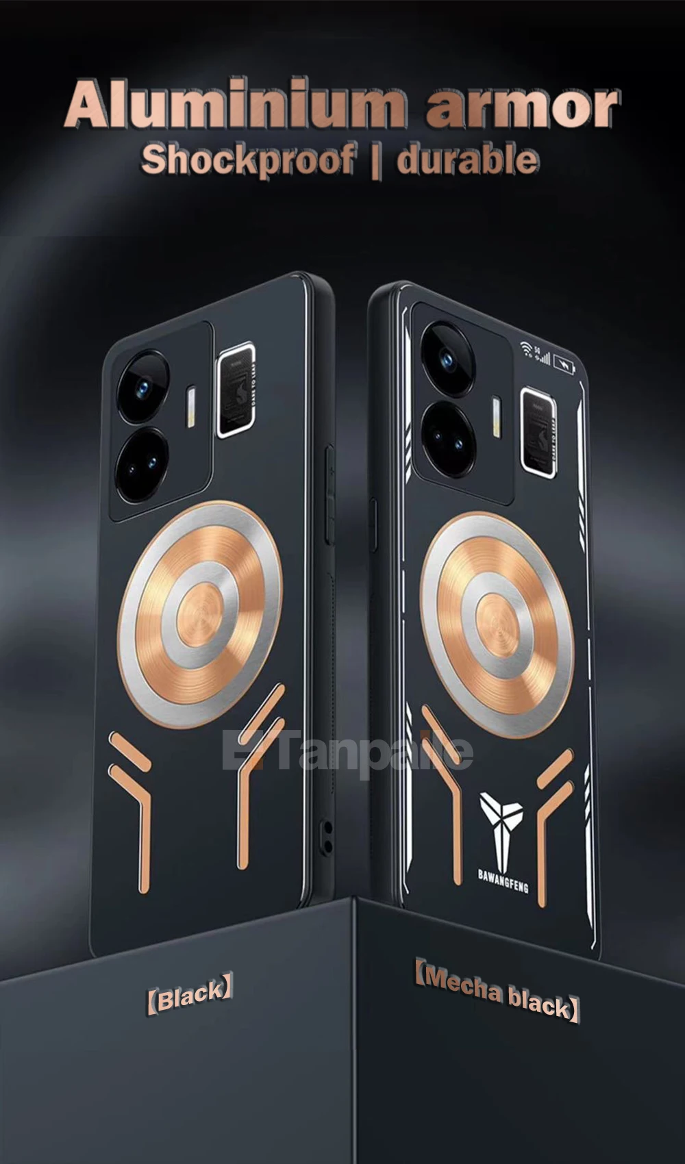 Magnetic Cooling Case For Realme GT NEO5 3 2 2T GT2 Explorer Master Neo Shockproof Copper Metal Heat Dissipation Cover