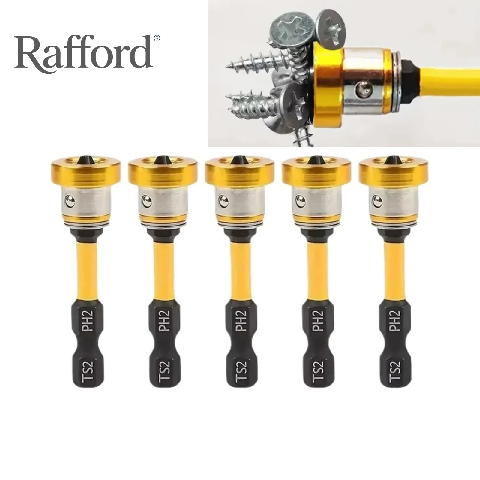 Rafford Magnetic Drywall Screwdriver Bit Set, 1/4