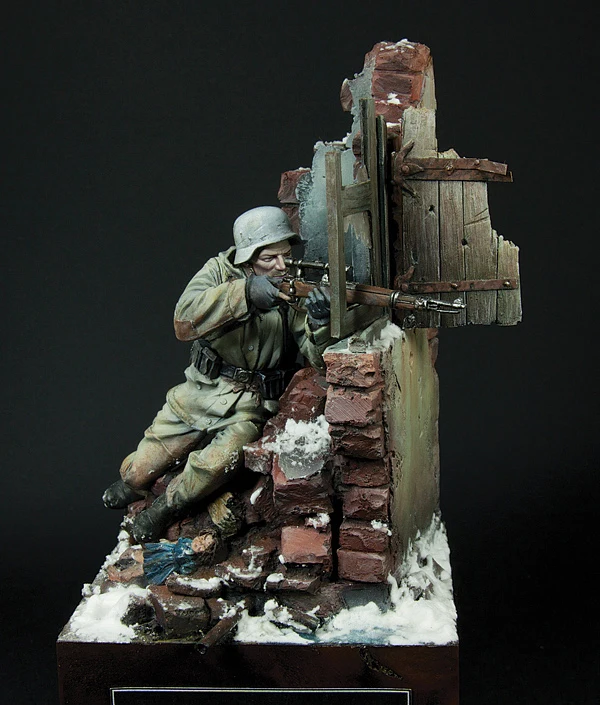 Resin kit sniper 90 mm Unassembled Sculpture for Hobbyists 4