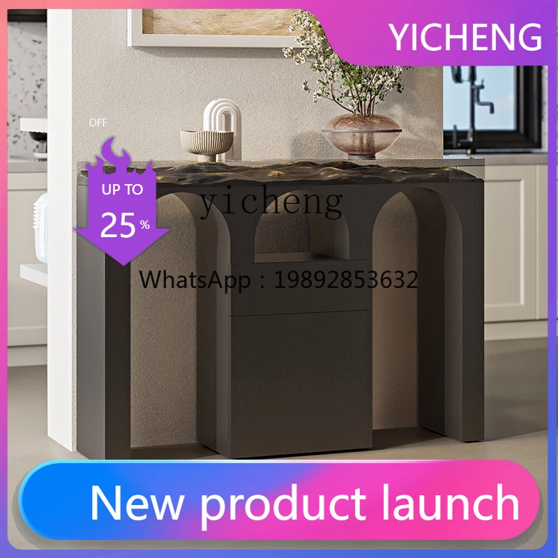 

LYY Entrance door, living room corridor, modern light luxury high-end decorative end view table