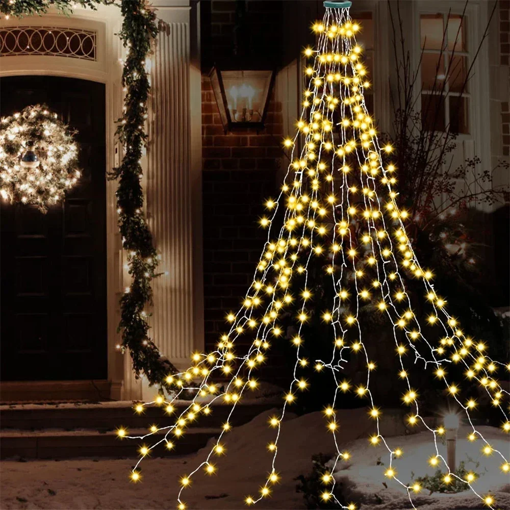 200/280/400Leds Christmas Tree String Lights Indoor Decoration for Christmas Party Festival Atmosphere Gift Living Room Decor