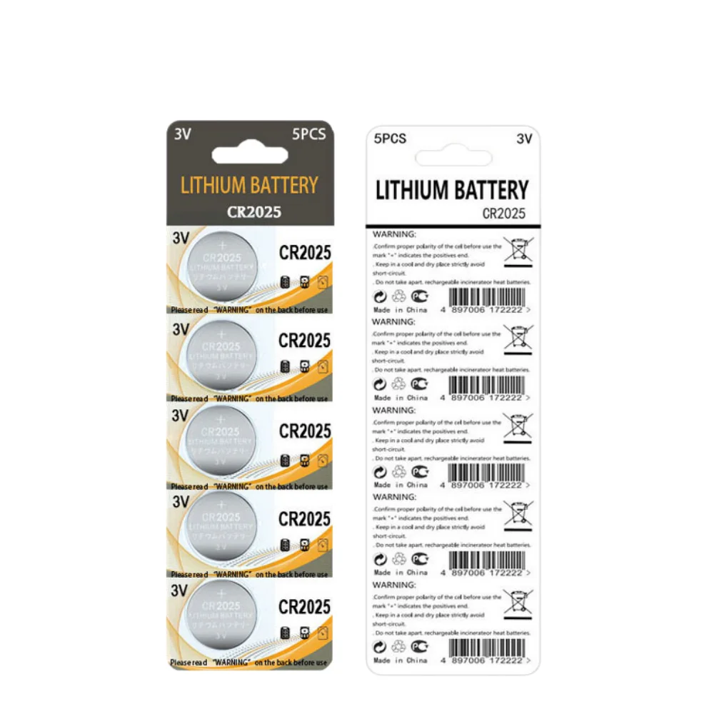 5-60PCS CR2025 Coin Cells Batteries 150mAh CR 2025 DL2025 BR2025 LM2025 ECR2025 3V Lithium Button Battery For Watch Remote Key
