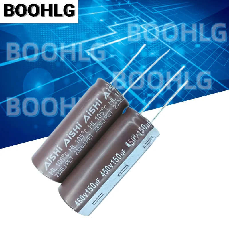 

10PCS 450v 150uf Filtered HL high frequency low resistance aluminum electrolytic capacitor 18X45MM pin 7.5