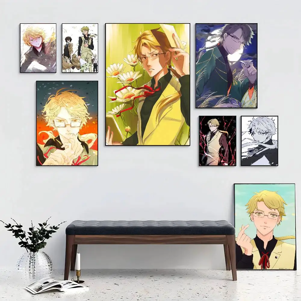 Kunikida Doppo Anime Bungo Stray Dogs Poster Wohnzimmer Bar Café Hochwertige Leinwand Vintage-Stil Comics Malerei Kunst Heimwanddekoration