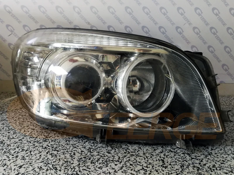 Geerge For Toyota Rav 4 Rav4 III 2005 2006 2007 2008 Projector Headlight Excellent Ultra Bright CCFL Angel Eyes Halo Rings Kit