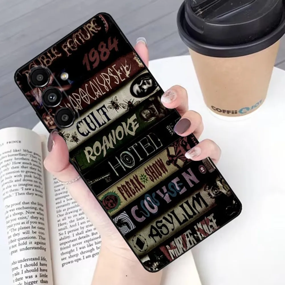 A-AHS-S A-American H-Horror S-Story Phone Case For Samsung S 25,24,21,22,23,30,20,Ultra,Plus,Fe,Lite,Note,10,9,5G Black Soft