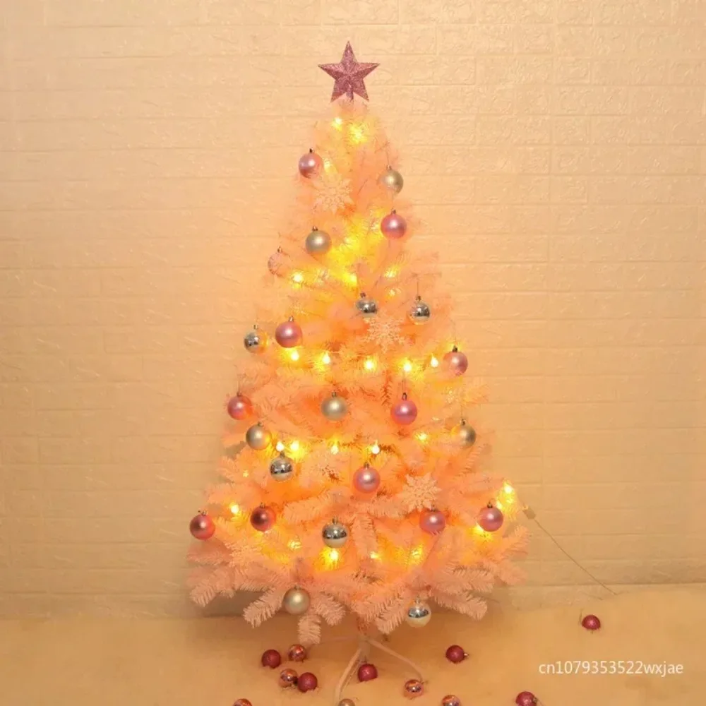 new Artificial Pink Christmas Tree with Metal Stand, PVC Encryption Xmas Tree, Party Decoration, Home and Office