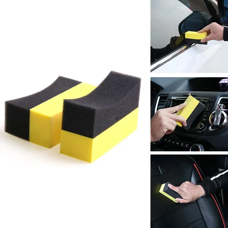 10pcs Auto Cleaning Sponge Brush Set for Car Wheel Tire Wash Wipe Water Suction Sponge Pad Wax Polishing Tyre Brushes Tools