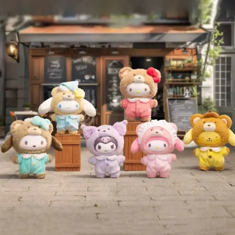 2024 ใหม่SanrioตัวอักษรLatteเด็กกล่องตาบอดน่ารักการ์ตูนKuromi Action Figure Cinnamoroll Surprise Melodyตุ๊กตาจี้ของขวัญ