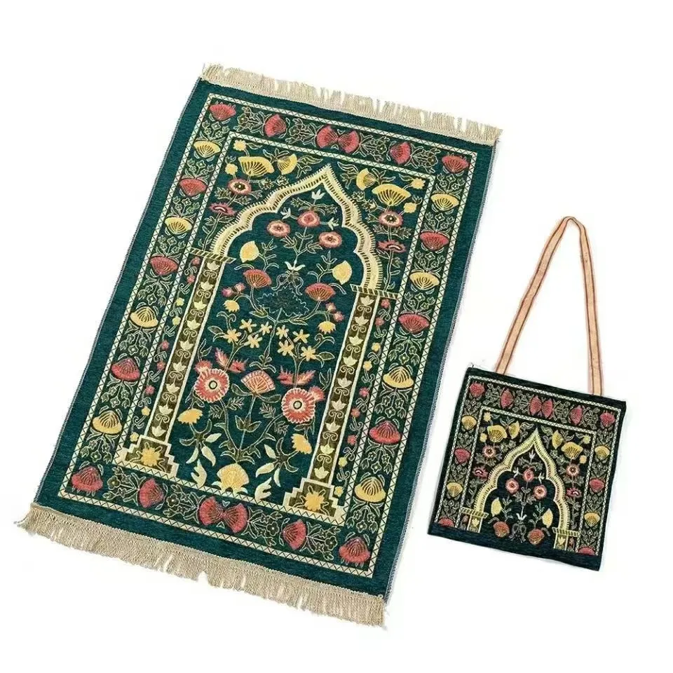 

Portable Prayer Mat with Storage Bag for Worshippers Muslim Prayer Rug