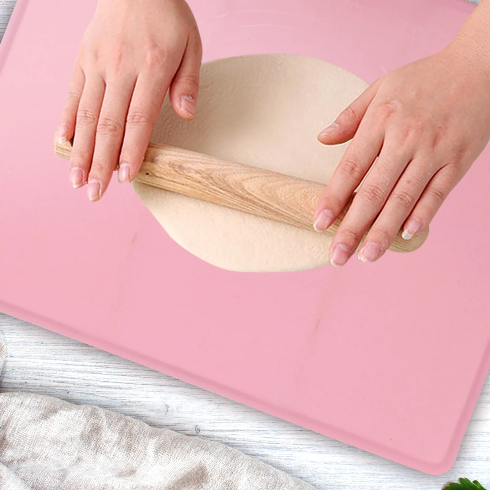 

Silicone Kneading Mat Kitchen for Dough Small Bread Countertop Pie Rolling Pad Pin