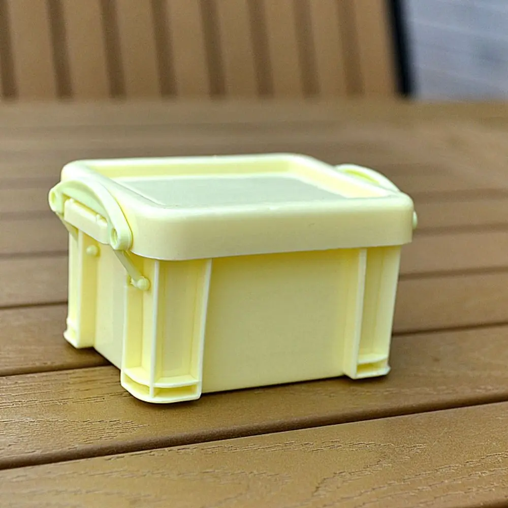 Multi-functional Mini Buckle Storage Box Minimalism Candy Color Mini Storage Container Plastic Desktop Organizer Box Sundries