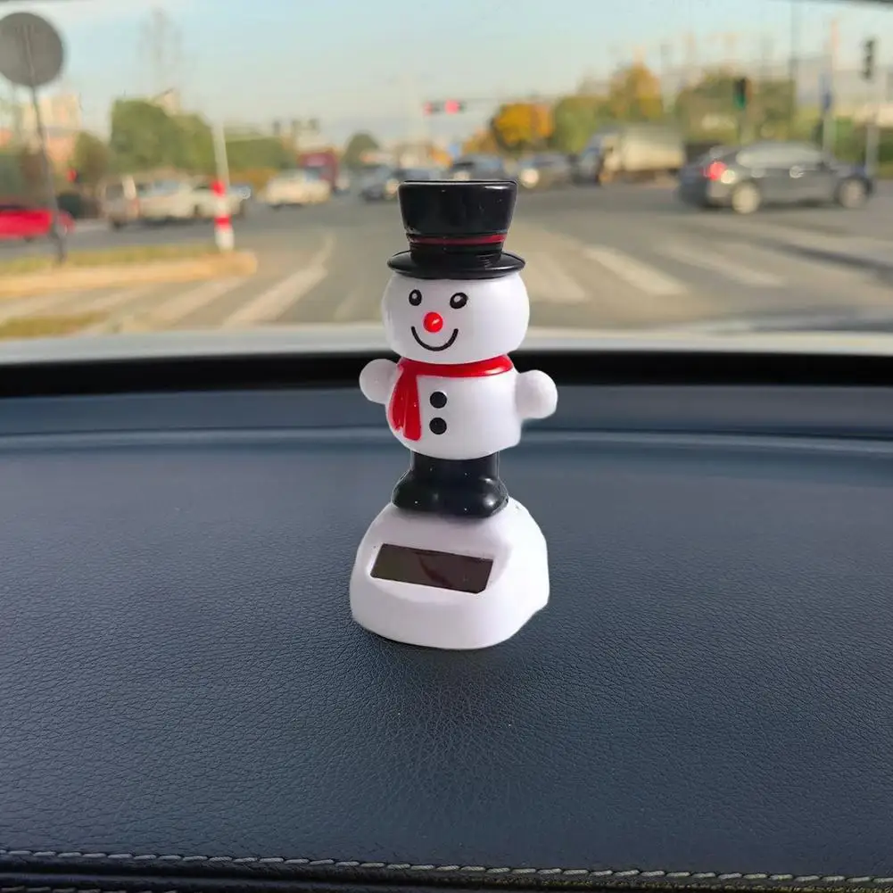 2025 New Christmas Desktop Car Decoration Solar Dancing Gift Festival Snowman Christmas Home Decoration Merry Santa Accesso A5K4