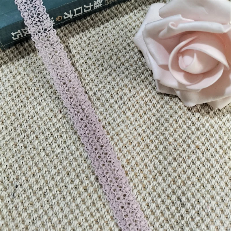 s1181 1.5cm purple,white,pink lace trim,Nylon Spandex Stretch Jacquard Lace Trimmings Lace Fabric Ribbon For Wedding Decoration