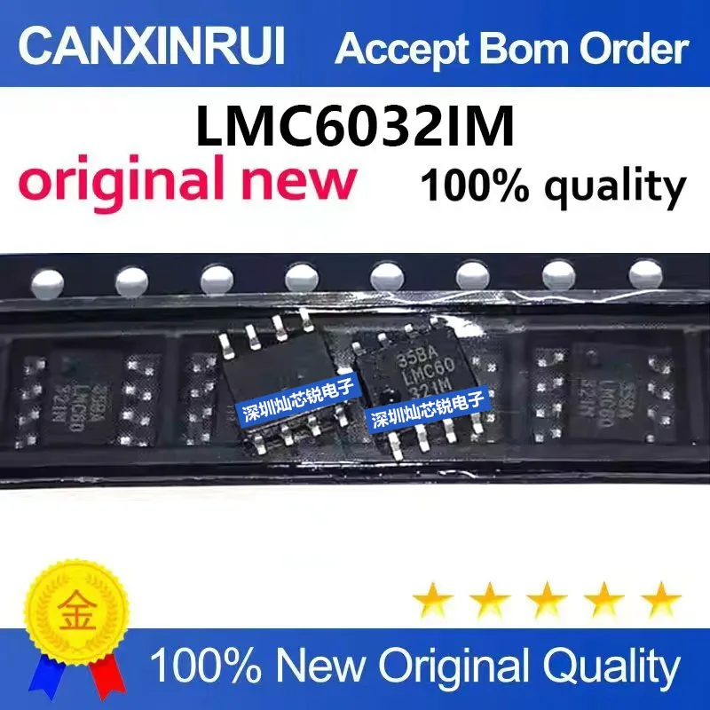 (5-100pieces)Brand new original LMC6032 LMC6032IM SMD SOP8 dual operational amplifier IC