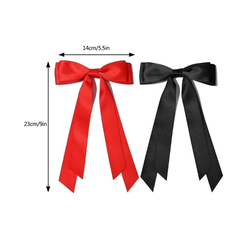 Lazos para para mujer, pinzas para con lazos, accesorios para cabello para fiesta Navidad, 2 uds., 15UB