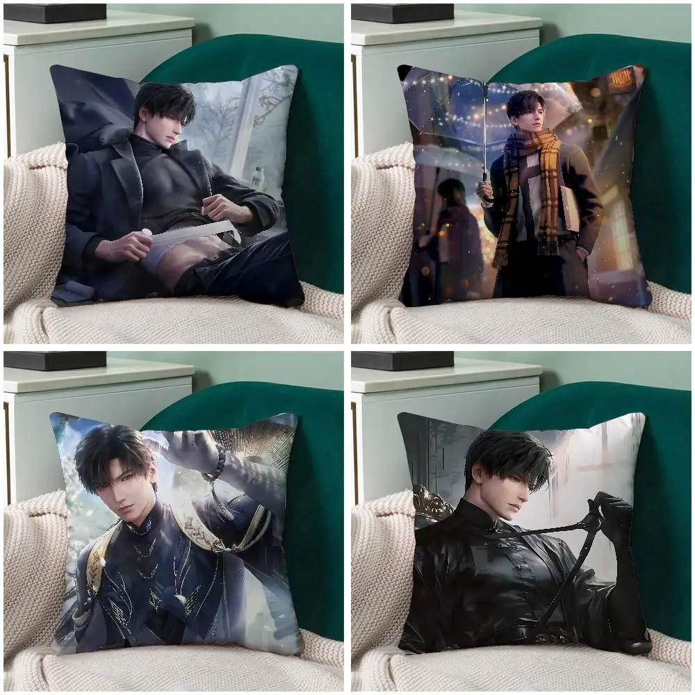 

Zayne Cool H-love And Deep Space Pillow Case Throw Pillow Cover Nordic Vintage Style Cushion Covers Home Living Room Sofa Couch