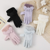 Women's Winter Warm Gloves Touchscreen Windproof Skin-Feel Fleece Lined Thermal Female Driving Gloves for Outdoor Cold Weather