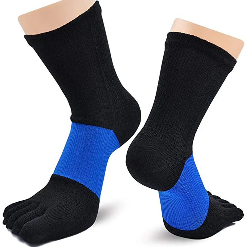 5 Pairs Toe Short Socks Sport Man Compression Cotton Sweat-Absorbing Young Casual Anti-Bacterial Breathable 5 Finger Socks