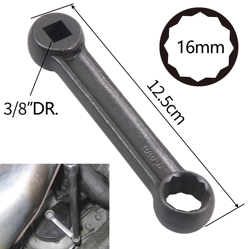 Engine Screw Nut Remover Wrench Tool 16mm Or 17mm Offset Engine Mount Wrench for Mercedes Benz