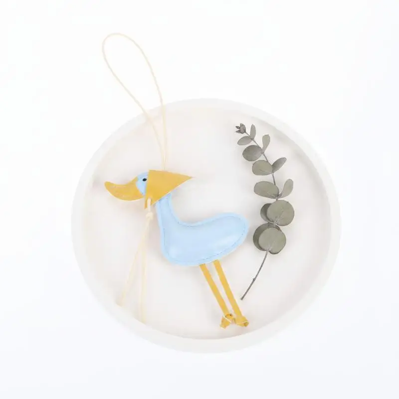 Kreativer Schal-Enten-Schlüsselanhänger aus PU-Leder, Taschenanhänger, Auto-Schlüsselanhänger, Dekoration mit niedlichem Schlüsselanhänger – Detail 8