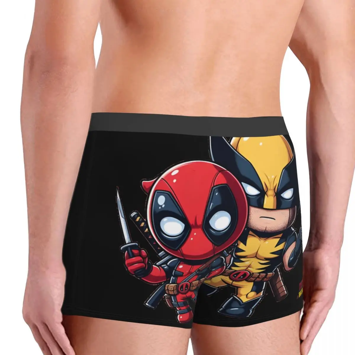 Bóxer de película de Deadpool para hombre, ropa interior con estampado de Disney, Marvel, Deadpool y Lobezno