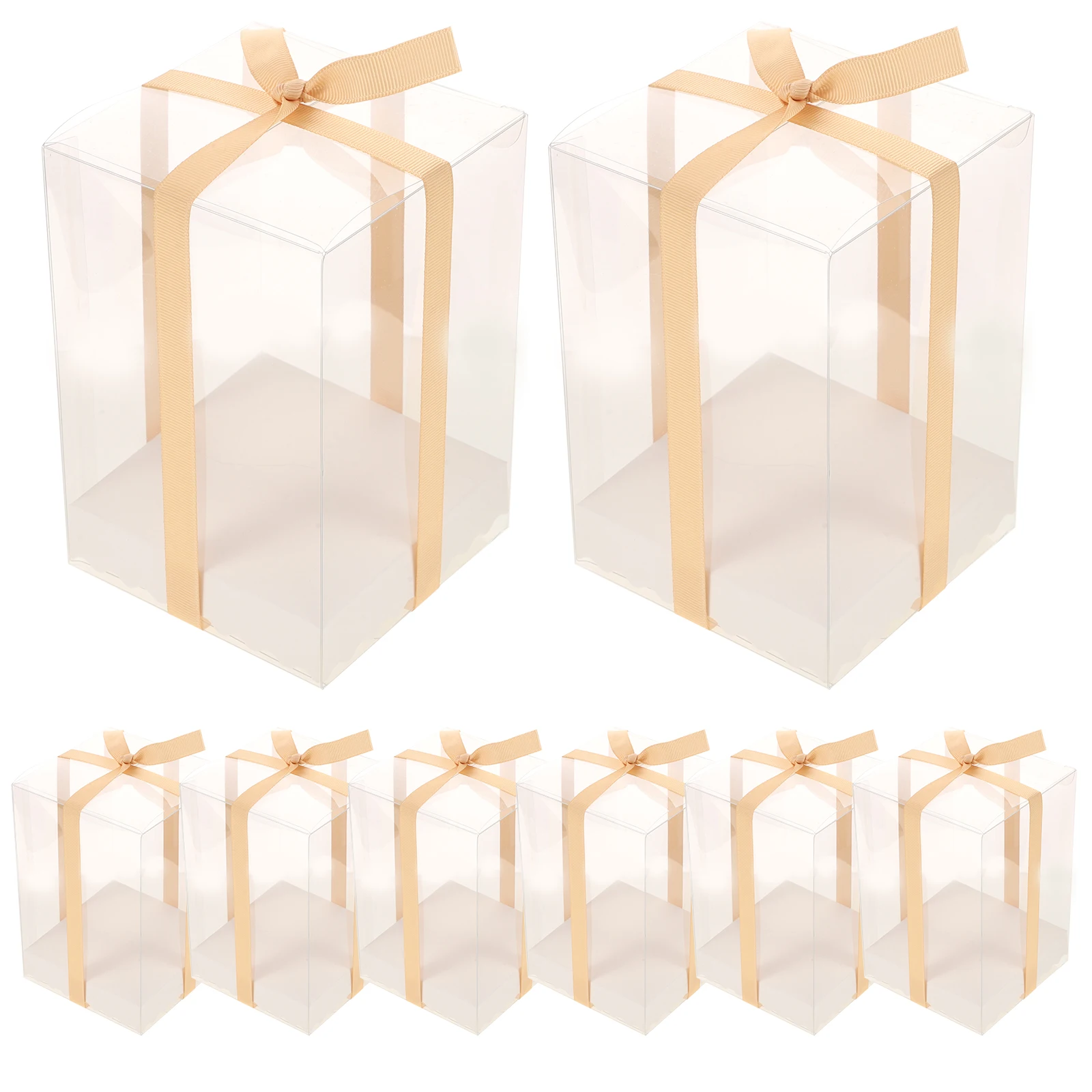 

Gift Boxes Clear Cube PVC Transparent Wedding Favour Packaging C y Cupcake Cookie Chocolate Sweet Favor Box Present Storage
