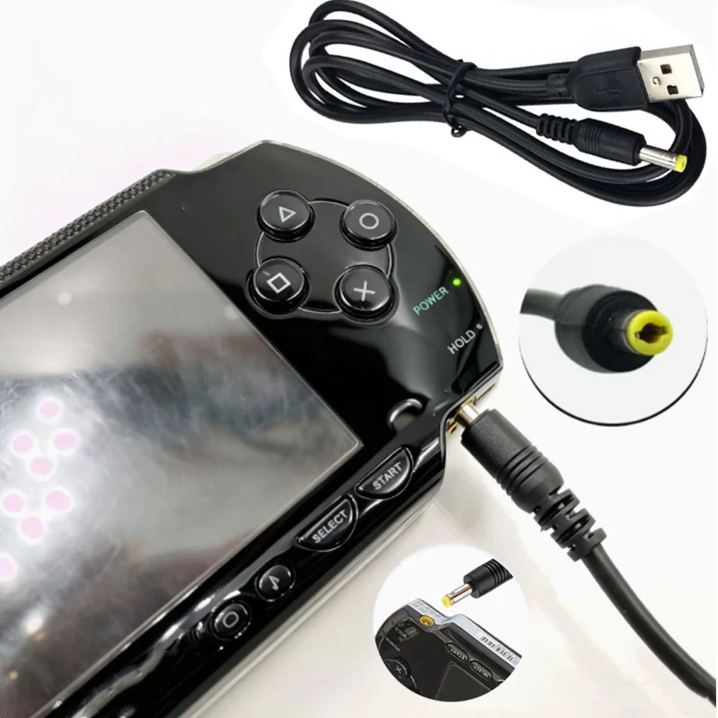 Cltgxdd 2 Stück 5V Typ-C zu DC Ladekonverter USB zu DC 4,0x1,7mm Stromkabel Geeignet für PSP 1000 2000 3000 0,8M – Detail 9