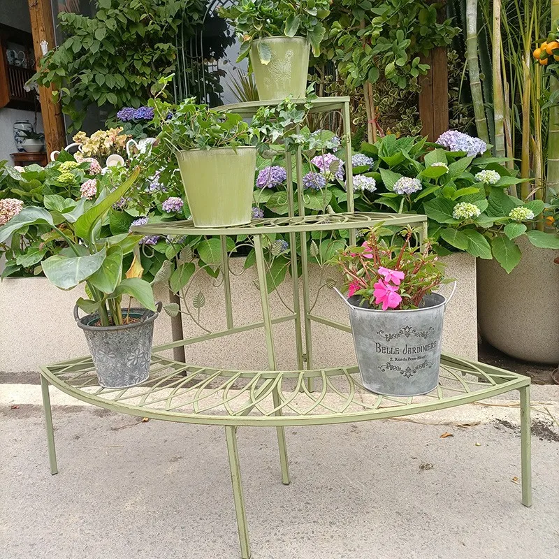 

Indoor furniture flower stand Garden courtyard shop Multi-layer flower stand Floor-to-ceiling flower stand Balcony